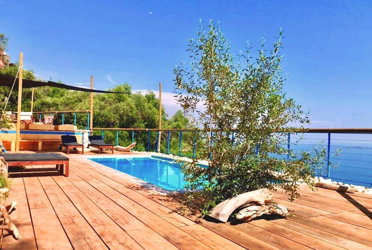 House Tanna Of Villa Intaba Spectacular Sea Views Corfiot Riviera Spartilas Corfu Island Greece Close To Ipsos Beach Spartylas Eksteriør bilde