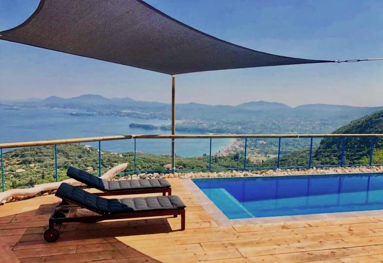 House Tanna Of Villa Intaba Spectacular Sea Views Corfiot Riviera Spartilas Corfu Island Greece Close To Ipsos Beach Spartylas Eksteriør bilde