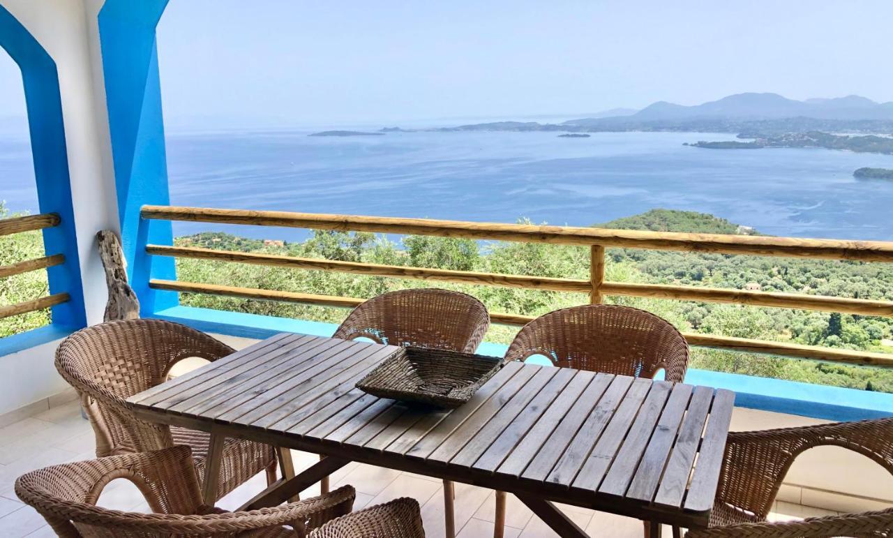 House Tanna Of Villa Intaba Spectacular Sea Views Corfiot Riviera Spartilas Corfu Island Greece Close To Ipsos Beach Spartylas Eksteriør bilde